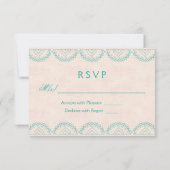 Mandala Garden Chic Wedding RSVP Cards (Rückseite)