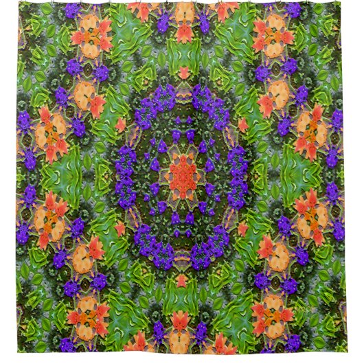 Mandala-Garten.... Duschvorhang (Vorderseite)