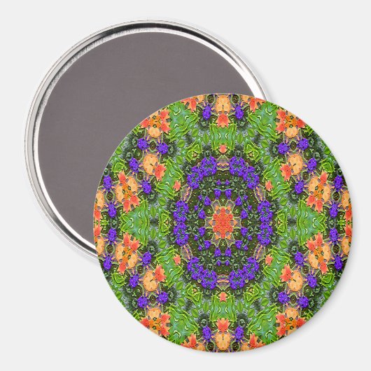 Mandala-Garten.... Magnet (Vorderseite/Rückseite)