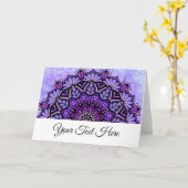 Mandala gefaltete Gruß-Karte Karte (Gelbe Blume)