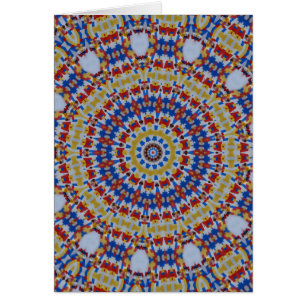 Mandala gelb blau