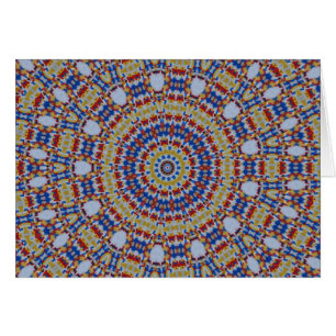 Mandala gelb blau