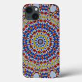 Mandala gelb blau Case-Mate iPhone hülle (Rückseite)