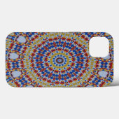 Mandala gelb blau Case-Mate iPhone hülle (Rückseite (Horizontal))