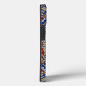 Mandala gelb blau Case-Mate iPhone hülle (Rückseite / Rechts)