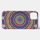 Mandala gelb blau Case-Mate iPhone hülle (Rückseite (Horizontal))