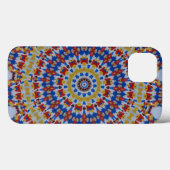 Mandala gelb blau Case-Mate iPhone hülle (Rückseite (Horizontal))