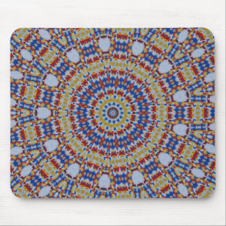 Mandala gelb blau mousepad