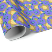 Mandala Gelb und Lila Geschenkpapier (Rolleneckpunkt)