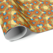 Mandala Gelb und Orange Geschenkpapier (Rolleneckpunkt)