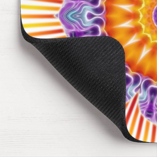 Mandala-Gelbviolett Mousepad (Ecke)