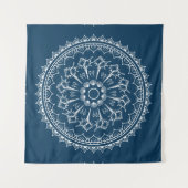 Mandala gemacht von den Seashells Wandteppich (Vorderseite (Horizontal))
