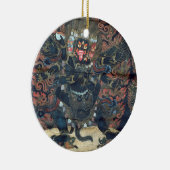 Mandala (gemaltes Pergament) Keramikornament (Rechts)