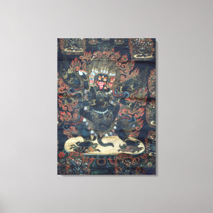 Mandala (gemaltes Pergament) Leinwanddruck