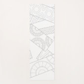 Mandala Gemustert Yoga Mat Yogamatte (Vorderseite)