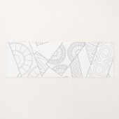 Mandala Gemustert Yoga Mat Yogamatte (Vorderseite (Horizontal))