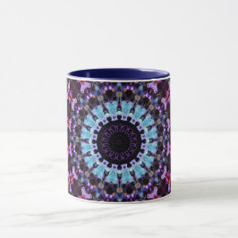 Mandala Geometric Circle Fraktal Retro Hippie Tass Tasse