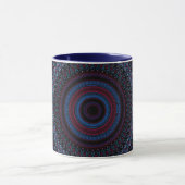 Mandala Geometric Circles Fraktal Retro Hippie Tas Tasse (Zentrum)