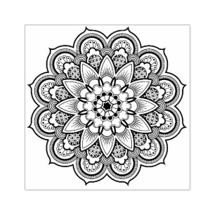 Mandala Geometric Design Gummistempel