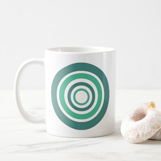 Mandala Geometric Pattern Kaffeetasse (Mit Donut)