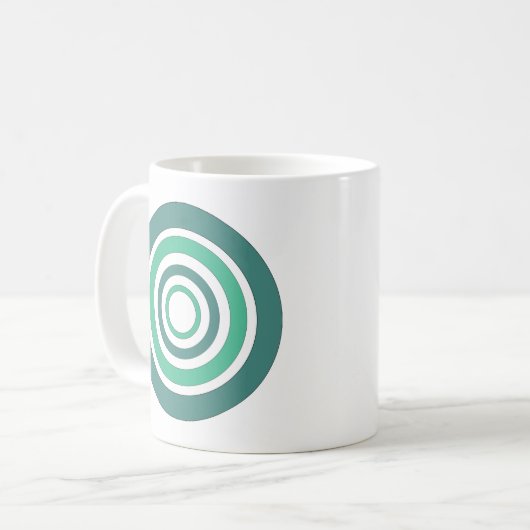 Mandala Geometric Pattern Kaffeetasse (Vorderseite Links)