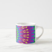 Mandala Geometric Psychedelic Retro Hippie Espressotasse (Rechts)