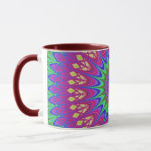 Mandala Geometric Psychedelic Retro Hippie Tasse (Links)