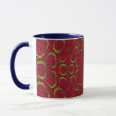 Mandala Geometric Rosette Retro Hippie Tasse (Links)