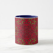 Mandala Geometric Rosette Retro Hippie Tasse (Zentrum)