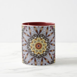 Mandala Geometric Rosette Retro Hippie Tasse
