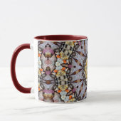 Mandala Geometric Rosette Retro Hippie Tasse (Links)