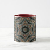 Mandala Geometric Rosette Retro Hippie Tasse (Zentrum)