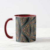 Mandala Geometric Rosette Retro Hippie Tasse (Links)
