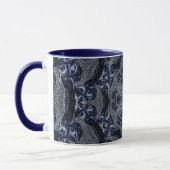 Mandala Geometric Rosette Star Retro Hippie Tasse (Links)