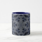 Mandala Geometric Rosette Star Retro Hippie Tasse (Zentrum)