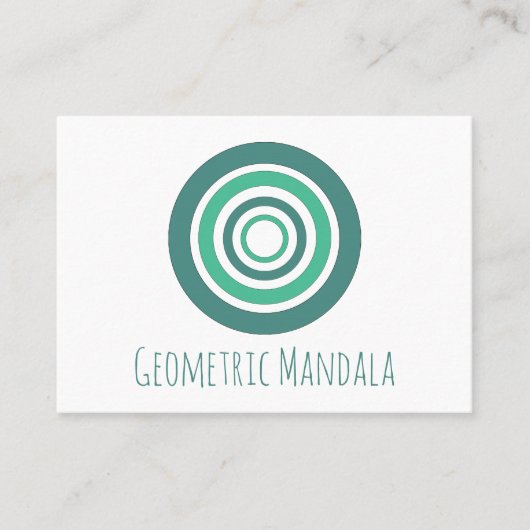 Mandala Geometric Visitenkarte (Vorderseite)