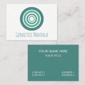 Mandala Geometric Visitenkarte (Vorne/Hinten)