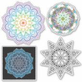 Mandala geometrische Stickers Aufkleber (Vorderseite)