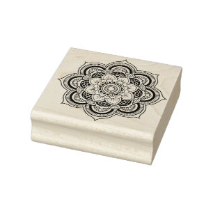 Mandala Geometrisches Design Gummistempel