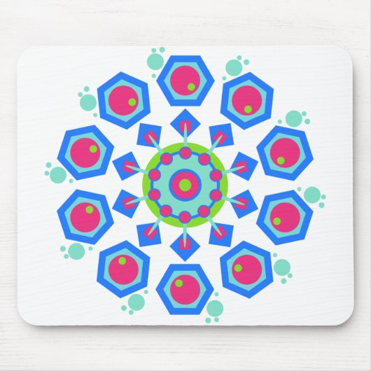 mandala geometrisches Muster Mousepad (Vorne)