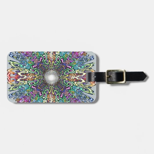 Mandala Gepäckanhänger (Vorderseite horizontal)