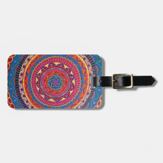 Mandala-Gepäckanhänger Gepäckanhänger (Vorderseite horizontal)