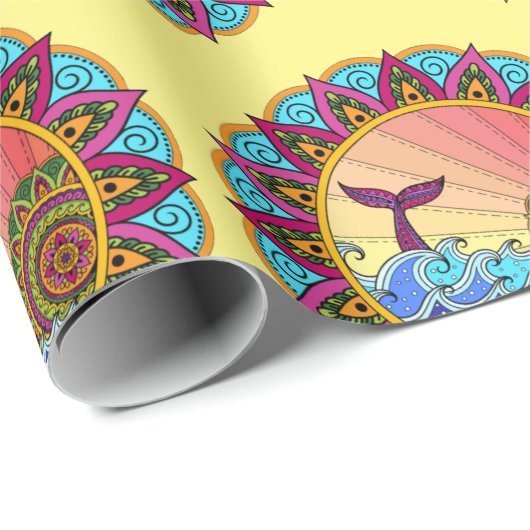 Mandala Geschenkpapier (Rolleneckpunkt)
