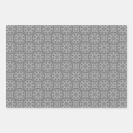 Mandala Geschenkpapier Set (Vorderseite)