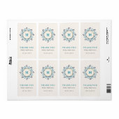Mandala Geschenkstempel - Aquamarin (Vorne)