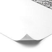 Mandala Giraffe Coloring Poster für Erwachsene (Ecke)