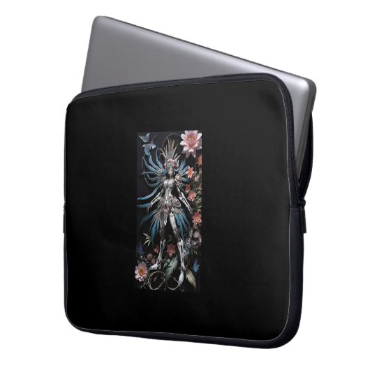 Mandala Girl Laptopschutzhülle (Vorderseite Links)
