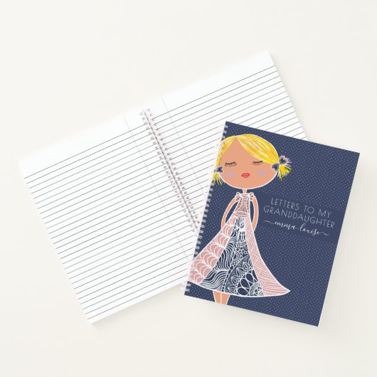 Mandala Girl schreibt meiner Enkelin Memory Notizblock (Innenseite)