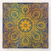 Mandala Glasuntersetzer (Vorderseite)