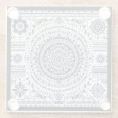 Mandala Glasuntersetzer (Rückseite)